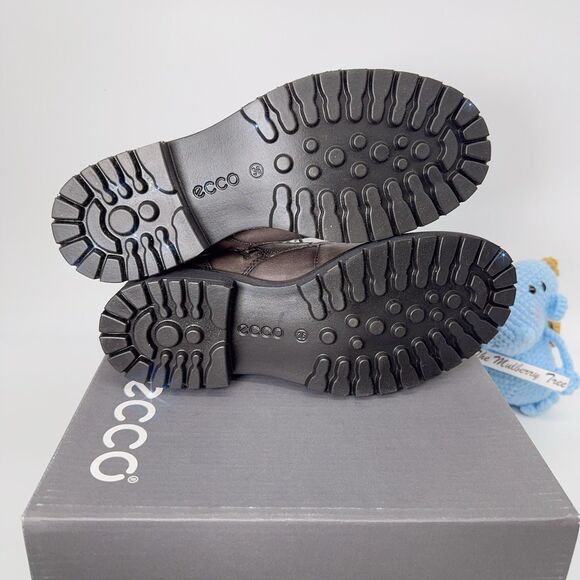 ECCO Elaina 202153 01375 Women’s Leather Lace Up Ankle Boots Warm Grey 36 5 5.5 - Picture 12 of 13